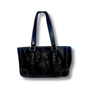 Vintage Coach Pebbled Leather Tote